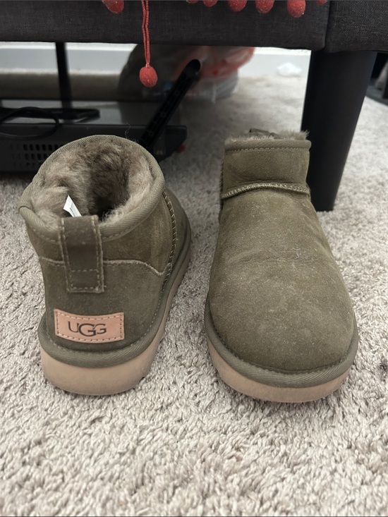 UGG Shoes - UGG Olive Suede Cozy Slip-On Slippers